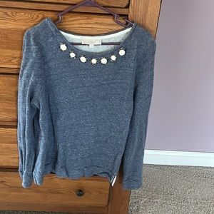 Unique embellishment sweatshirt